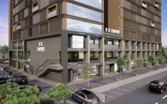 Exterior photograph of commercial property