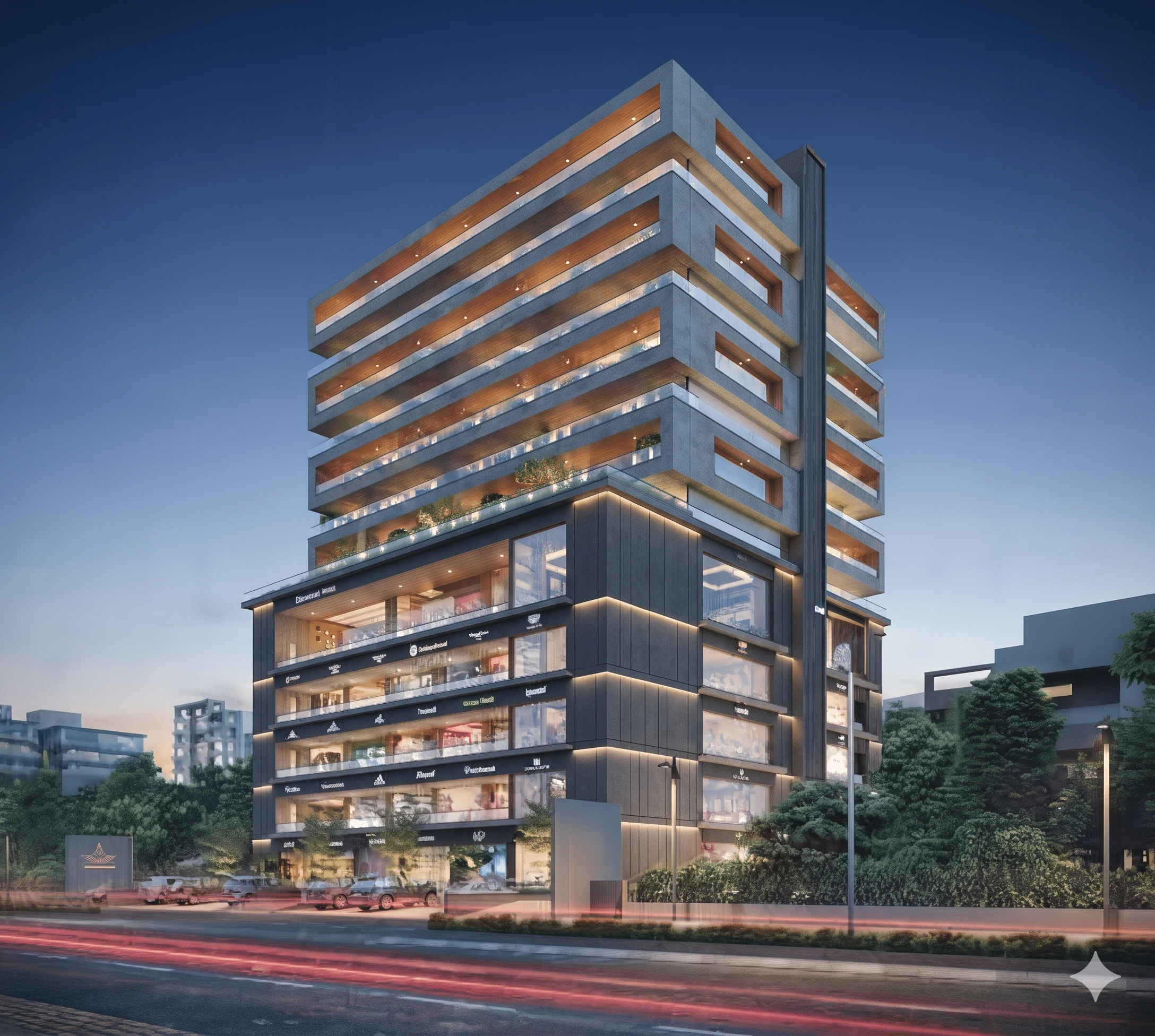 Exterior photograph of commercial property