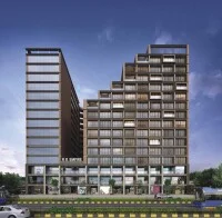 Exterior photograph of commercial property