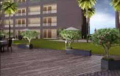 Exterior photograph of commercial property