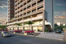 Exterior photograph of commercial property